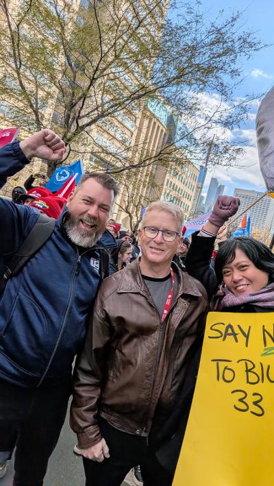 USW9511 @Bill 33 Protest Queens Park