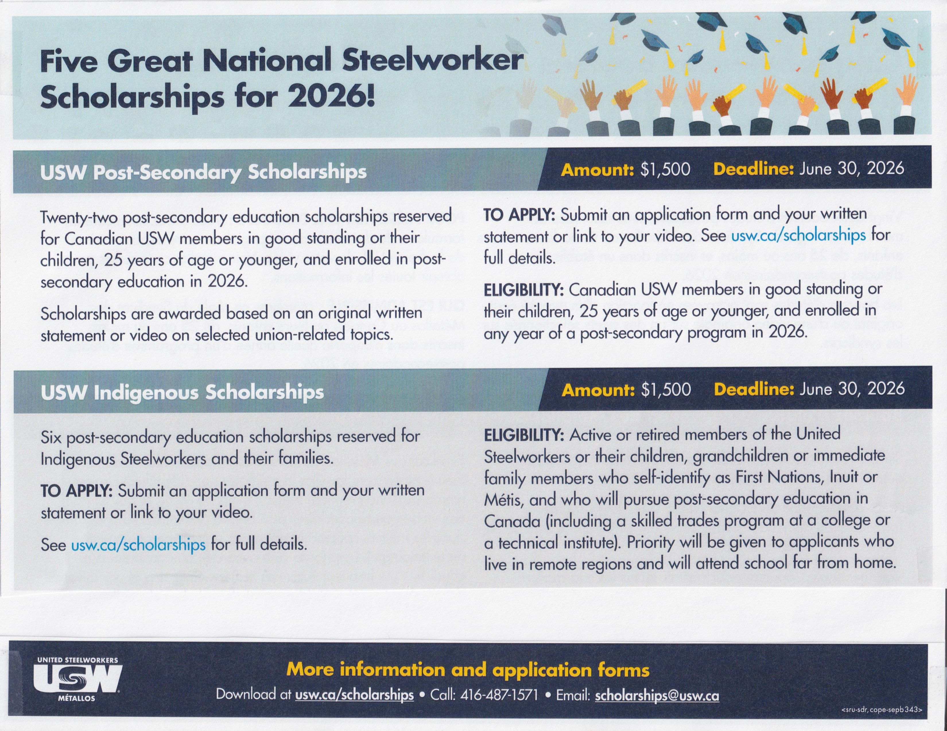 USW Scholarships 2026
